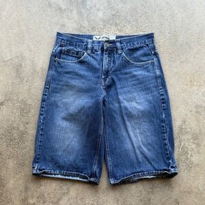 Y2K‎ Baggy Avirex Denim Shorts Mens Size 34 Blue Jean Casual